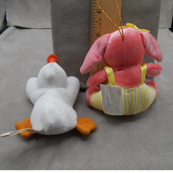 Small Mini Plush Animal Lot Vintage: Giftco Duck, Rabbit, Fable Creatures - Picture 8 of 10